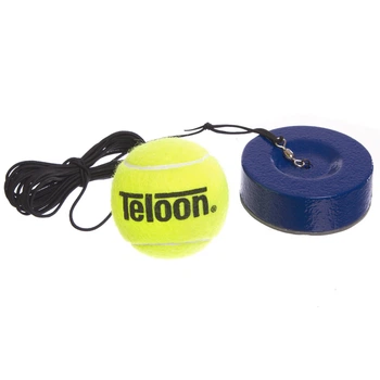 Тренажер для великого тенісу-м'яч на резинці з обтяжувачем TELOON TENNIS TRAINER (TL801-5-Coach1)
