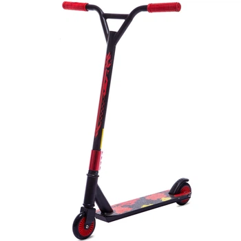 Трюковый самокат алюминиевый с колесами 100мм Scooter Complete 300B Black-Red