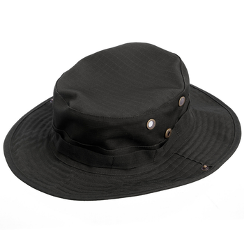 Панама-капелюх тактична з широкими полями чоловіча Zelart Поліестер Чорний (TY-6303)