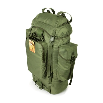 Тактичний туристичний рюкзак 75 літрів олива Кордура 900 ден. Армія риболовля туризм 155 SV