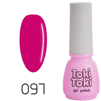 Гель-лак Toki Toki 097, 5 мл, ярко-малиновый