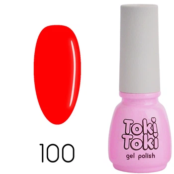 Гель-лак (светло-красный) 100 Toki Toki 5 мл