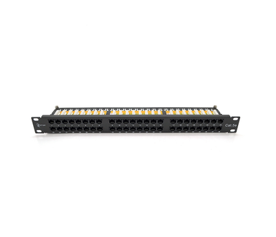 Патч-панель Ritar 48 порту UTP DUAL кат 5Е 19 1U не екранована чорна Q10