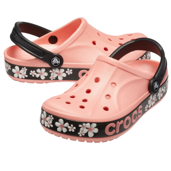 Сабо Crocs Bayaband Clog 41-42 р 25.8-26.7 см Персикові 205667-7HB-M8/W10 Melon / Floral