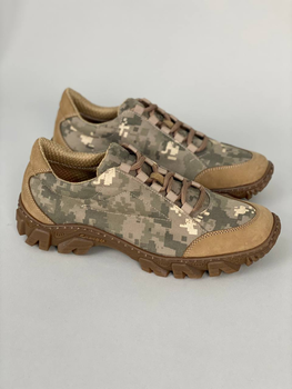 Кросівки чоловічі тактичні ShoesBand камуфляжні Хакі Надміцна натуральна замша з простроченою підошвою 43 (28,5 см)