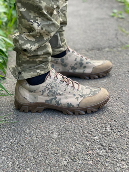 Кроссовки мужские тактические ShoesBand камуфляжные Хаки Сверхпрочная натуральная замша размер 44 (29-29,5см) (S34001)