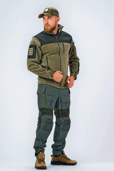 Військова тактична кофта флісова Soldier олива 48 розмір