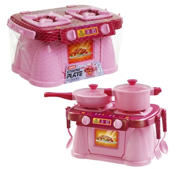 Набор Cooking Plate with Dishes, розовый, 7 предметов
