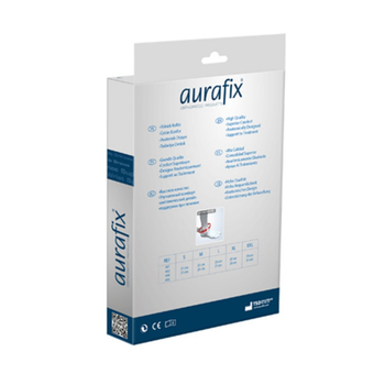 Гомілковостопний бандаж з восьмиобразной пасової фіксацією 404 Aurafix пластикові ребра р.M (404_Aurafix)