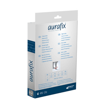 Бандаж гомілковостопного суглоба напівтвердий 417 на шнурівці р.L Aurafix зі спіральними ребрами (417_Aurafix)