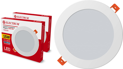 Светильник потолочный ELECTRUM LED LEO 15W 4000K (B-LD-1818-2) 2 шт