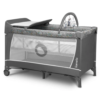Кроватка-манеж Lionelo FLOWER GREY SCANDI