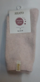 Термо-носки женские из ангоры SHATO 040 Angora Line 36-40 Бледно- розовый