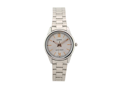 Женские часы Casio LTP-V005D-7B2UDF Серебристые с золотистым