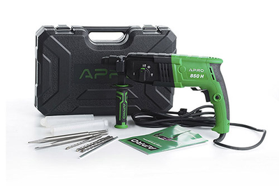 Перфоратор прямой APRO 2,8 Дж, 850В, SDS+, 850H, кейс(896212)