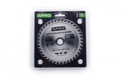 Диск пильный по дереву 125х22.2х40Т APRO(830105)