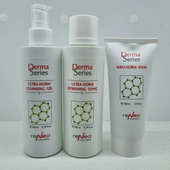 Derma Series тонік+ гель+ маска для жирної шкіри