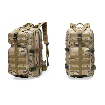 Рюкзак тактический на 30 л, 48х25х23 см с креплением Molle / Штурмовой военный рюкзак Мультикам