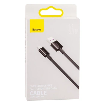 Кабель USB Baseus CATYS USB to Type C 66W Чорний Data Cable Baseus Superior Series Модель: 31907