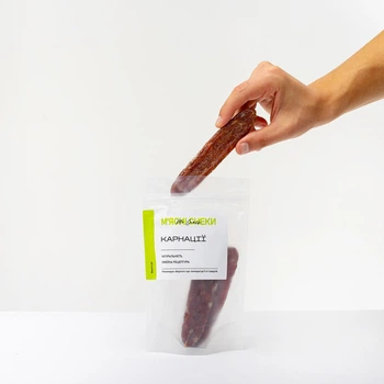 Куриные колбаски MrSnack с 7-мью видами молотого перца сушено-вяленые 100г