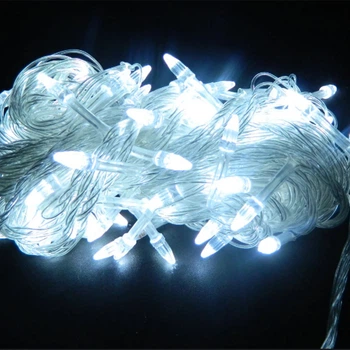 Гирлянда с лампочками конус 300 LED белый D100