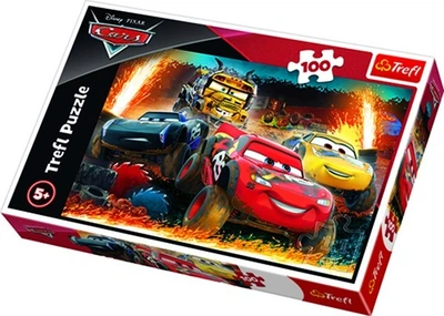 Пазлі Trefl Тачки-3. Екстремальні перегони. Disney Cars 3, 100 елементів (16358)