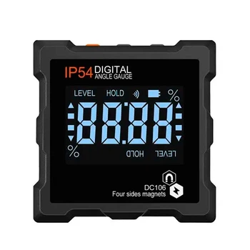 Кутомір електронний магнітний DC106 IP54, рівень, транспортир, інклінометр (116986)