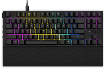 Клавиатура проводная NZXT TKL (ANSI) Gateron Red Switches USB UK EN Layout Black (KB-1TKUS-BR)