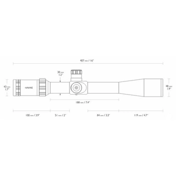 Прицел оптический Hawke Sidewinder 8.5-25x42 SF (20x 1/2 Mil Dot IR) Hwk(K)925705