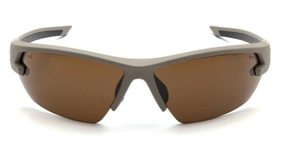Очки защитные открытые Venture Gear Tactical Semtex Tan (Anti-Fog) (bronze) коричневые в камуфляжной оправе