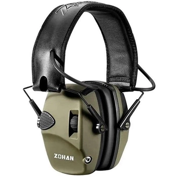 Активні тактичні навушники ZOHAN EM054 Green
