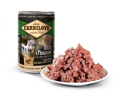 Влажный корм для собак Carnilove Dog k с уткой и фазаном 400 г (8595602529230)