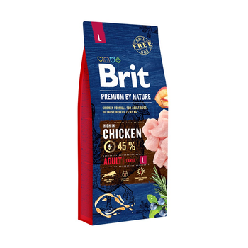 Сухой корм Brit Premium Adult L для взрослых собак крупных пород со вкусом курицы
