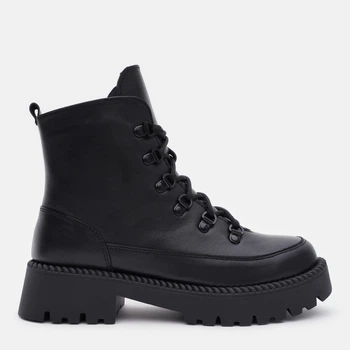 Жіночі зимові черевики шкіряні високі Ashoes 4758/4 0200 36 23.5 см Чорні (ROZ6400190100)