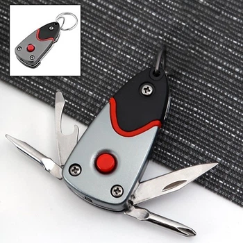 Брелок мультитул Multi Keychain с фонариком