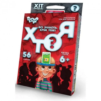 Игра настольная Danko Toys Кто Я? мини карточная (HIM-03-01U)