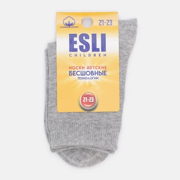 Детские носки хлопковые ESLI C-K-Long-000 коттон 18 Серый меланж (4810226452622)