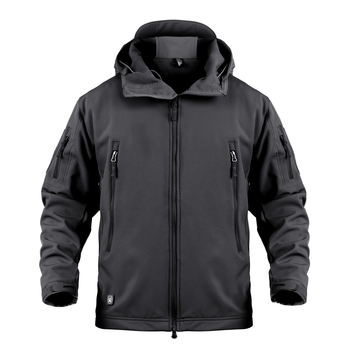 Тактична куртка / вітровка Pave Hawk Softshell black L