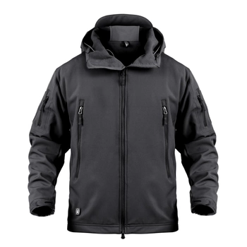 Тактична куртка / вітровка Pave Hawk Softshell black M
