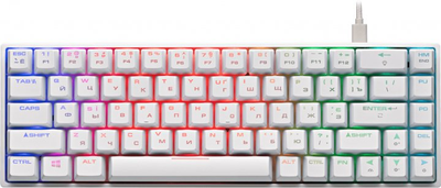 2E KG370 RGB Gateron Blue Switch White (2E-KG370UWT-BL)