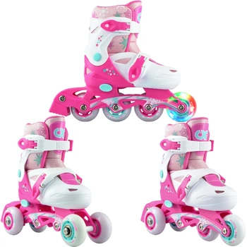 Детские ролики 3в1 Croxer Missy Pink размер 27-30 (zh241)
