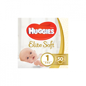 Подгузник Huggies Elite Soft 1 (3-5 кг) Jumbo 50 шт (5029053564883)