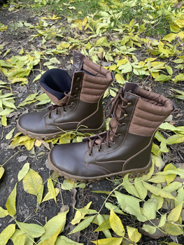 Берці зимові полегшені, взуття для військових KROK BЗ1, 45 розмір, коричневі, 01.45
