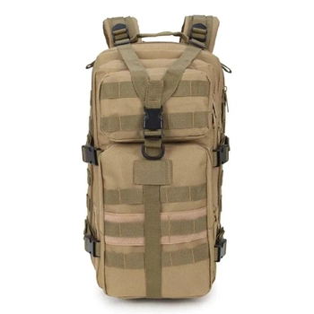 Тактичний рюкзак на 30 л, 48х26х26 см, Койот/ Військовий штурмовий рюкзак/ Туристичний рюкзак