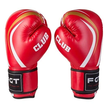 Боксерские перчатки FGT, Flex красные 10oz CLUB