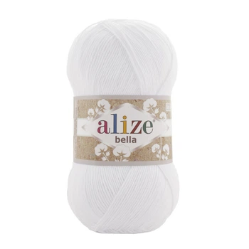 Пряжа Alize Bella 100 55-Білий