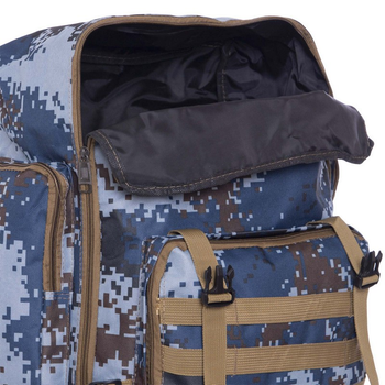 Тактический рюкзак военный рюкзак туристический бескаркасный RECORD V=50л синий пиксель TY-096