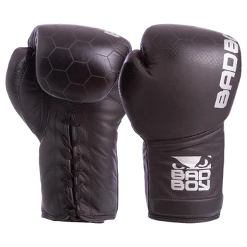 Перчатки для бокса и единоборств Bad Boy LEGACY Champ кожаные 6619 Black 12 унций