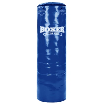 Мішок боксерський Циліндр ПВХ h-100см BOXER Класік (наповнювач- дрантя х-б, d-33см, вага-26кг, Синій) (1003-03_Синій)
