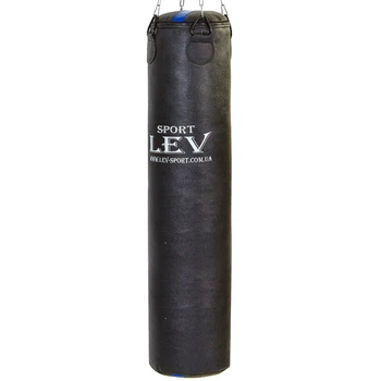 Мешок боксерский Цилиндр 40кг d-33см h-140см кирза ветошь LEV черный LV-2809